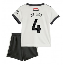 Manchester United Matthijs de Ligt #4 Derde tenue Kids 2024-25 Korte Mouw (+ Korte broeken)